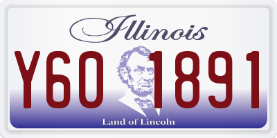 IL license plate Y601891
