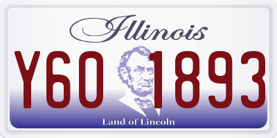 IL license plate Y601893