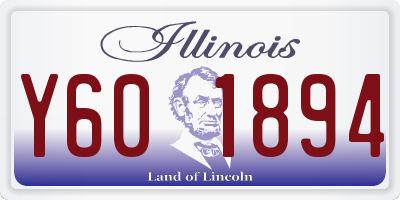IL license plate Y601894