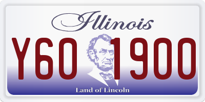 IL license plate Y601900