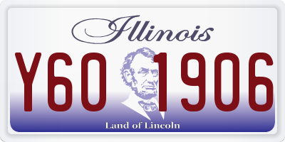 IL license plate Y601906