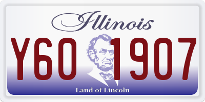 IL license plate Y601907