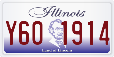 IL license plate Y601914