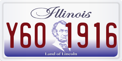 IL license plate Y601916