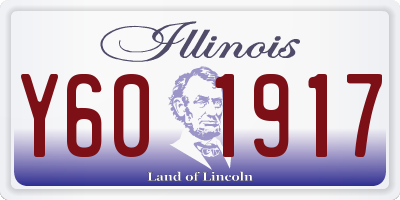 IL license plate Y601917