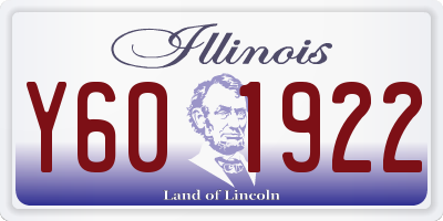 IL license plate Y601922