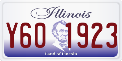 IL license plate Y601923