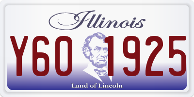 IL license plate Y601925