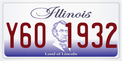IL license plate Y601932