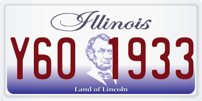 IL license plate Y601933