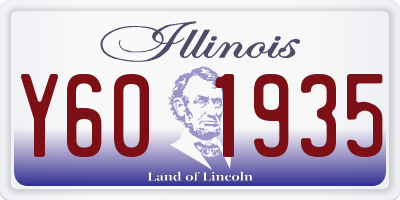IL license plate Y601935