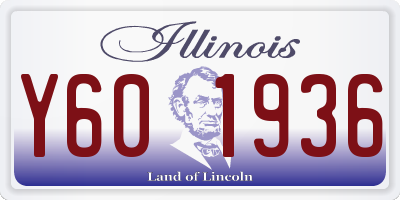 IL license plate Y601936