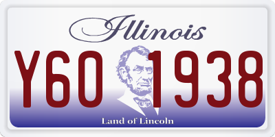 IL license plate Y601938