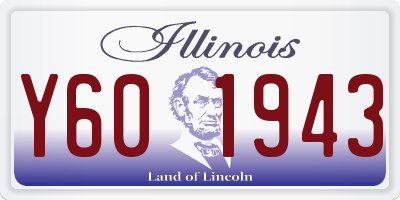 IL license plate Y601943