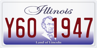 IL license plate Y601947