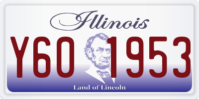 IL license plate Y601953