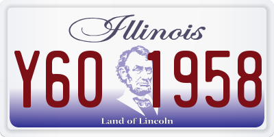 IL license plate Y601958