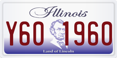 IL license plate Y601960