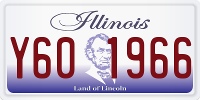 IL license plate Y601966