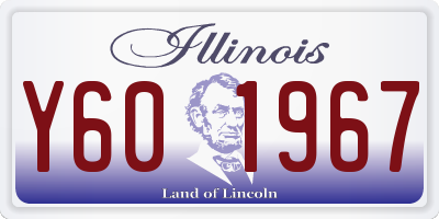 IL license plate Y601967