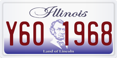 IL license plate Y601968