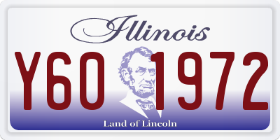 IL license plate Y601972