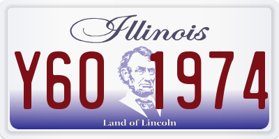 IL license plate Y601974