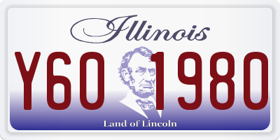 IL license plate Y601980