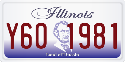 IL license plate Y601981