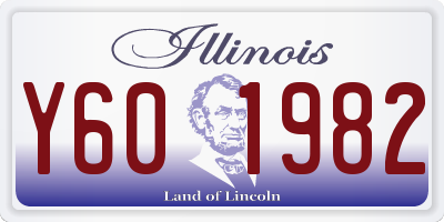 IL license plate Y601982