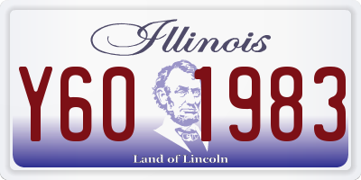 IL license plate Y601983