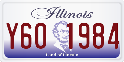 IL license plate Y601984