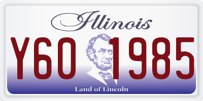 IL license plate Y601985