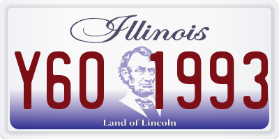 IL license plate Y601993