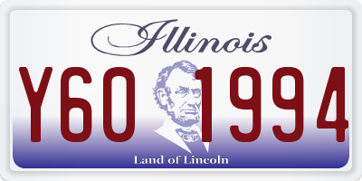 IL license plate Y601994