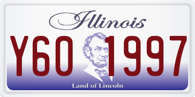 IL license plate Y601997