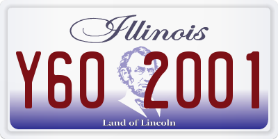 IL license plate Y602001