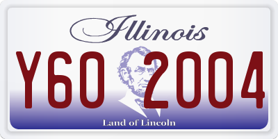 IL license plate Y602004