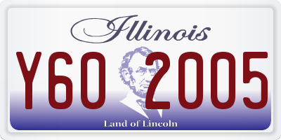 IL license plate Y602005