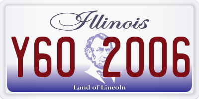 IL license plate Y602006