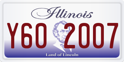IL license plate Y602007