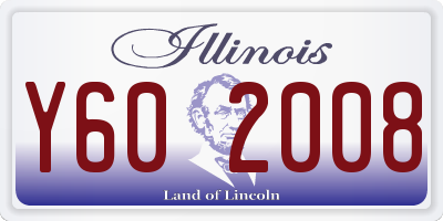 IL license plate Y602008