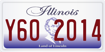 IL license plate Y602014