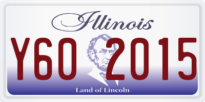 IL license plate Y602015