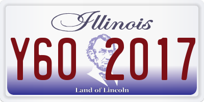 IL license plate Y602017