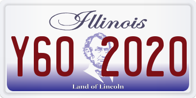 IL license plate Y602020