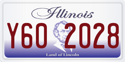 IL license plate Y602028