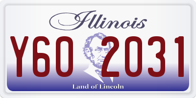 IL license plate Y602031