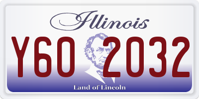 IL license plate Y602032