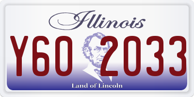 IL license plate Y602033
